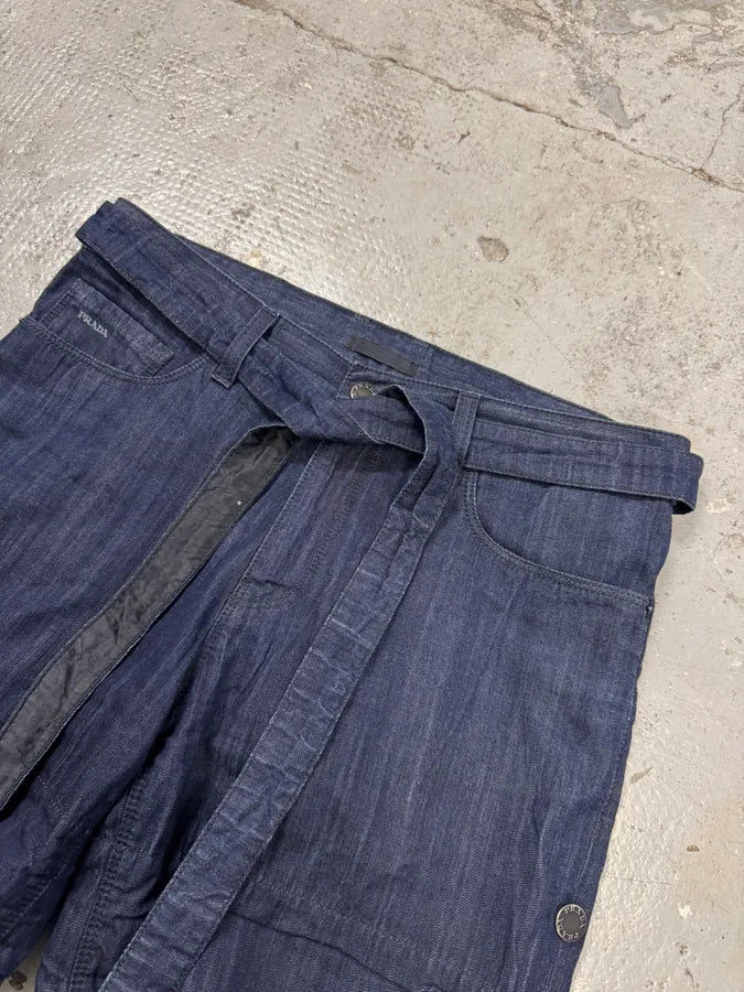 SS2009 Prada Raw Denim Short OEMzPkT 4
