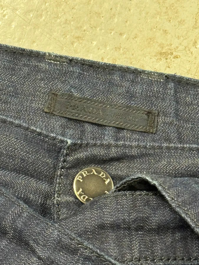 SS2009 Prada Raw Denim Short OEMzPkT 8