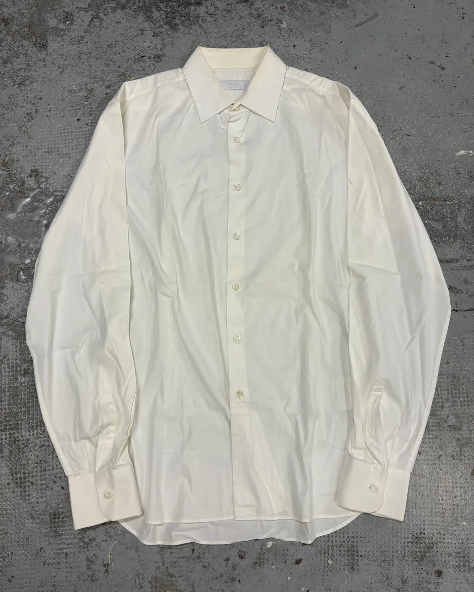 SS2009 Prada White Minimalist Shirt yPJKvjG 0