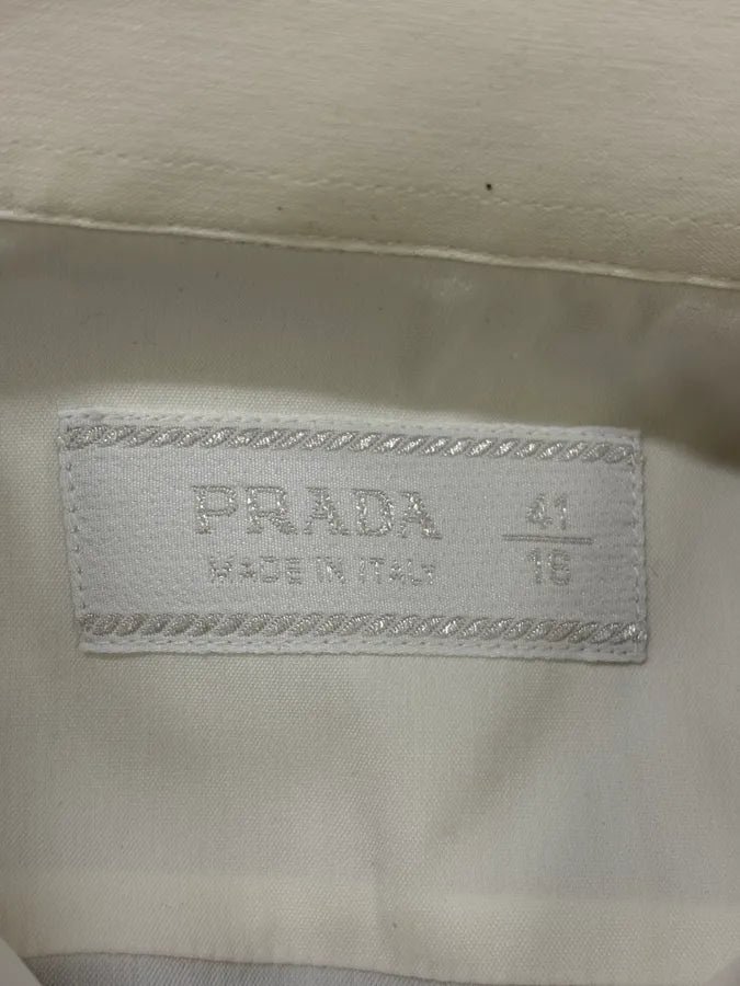 SS2009 Prada White Minimalist Shirt yPJKvjG 6