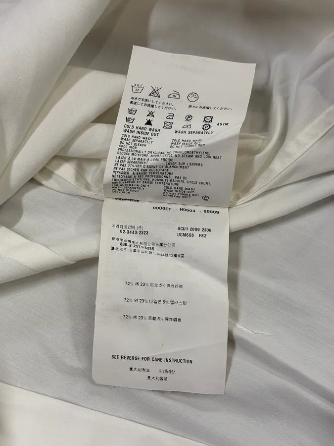 SS2009 Prada White Minimalist Shirt yPJKvjG 7