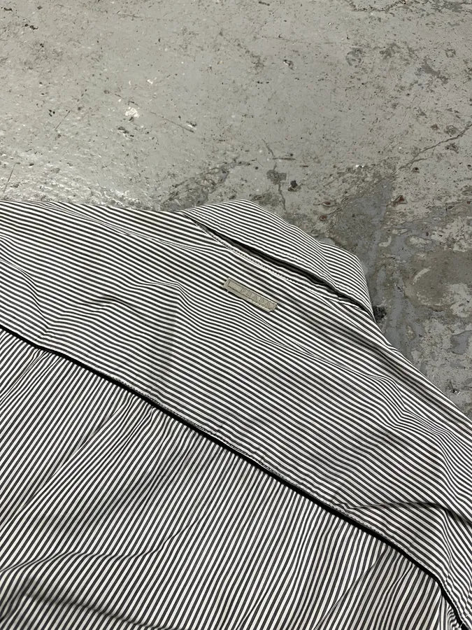 SS2009 Prada White Striped Minimalist Shirt (M) NJXEiRT 10