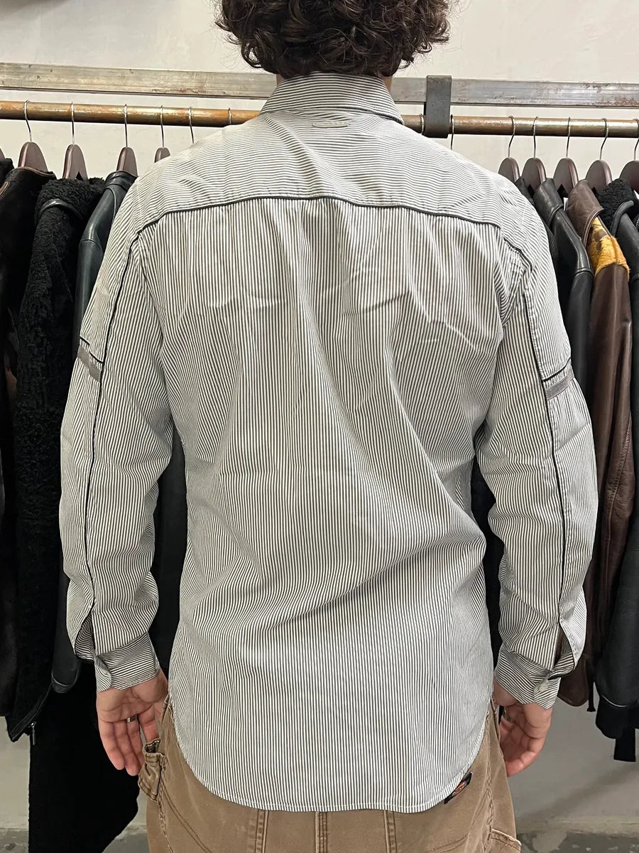 SS2009 Prada White Striped Minimalist Shirt (M) NJXEiRT 4