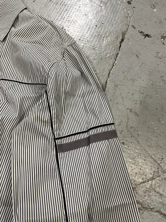 SS2009 Prada White Striped Minimalist Shirt (M) NJXEiRT 7