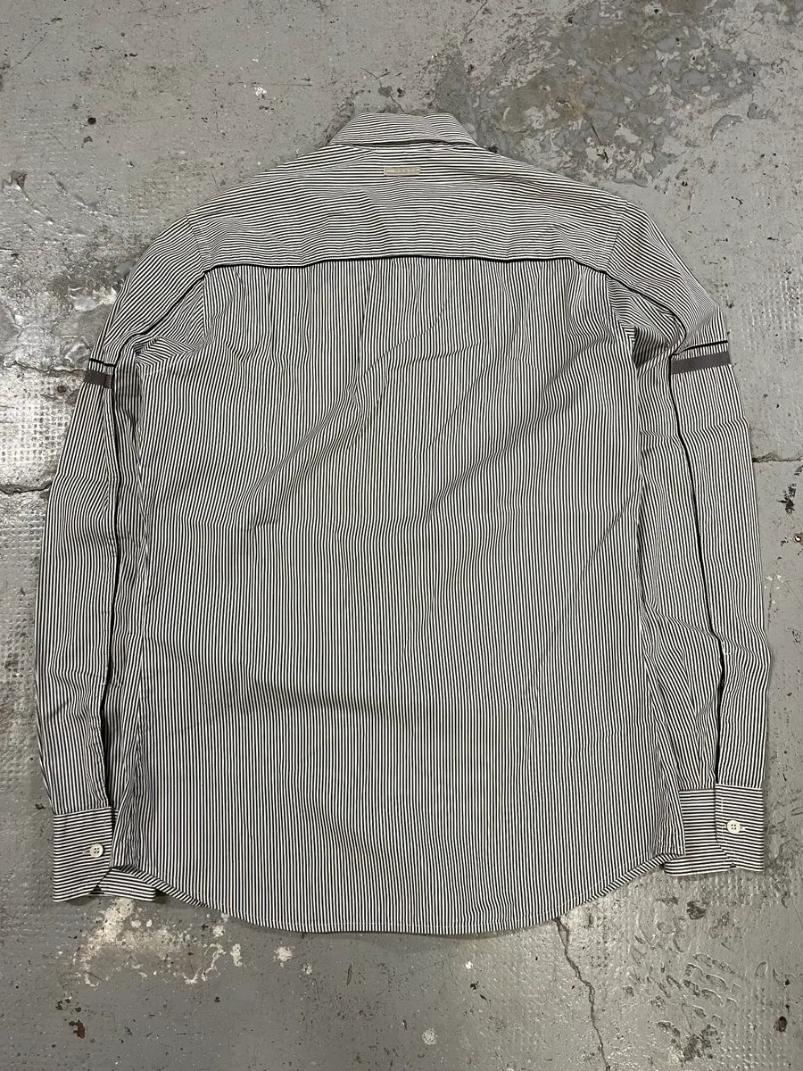 SS2009 Prada White Striped Minimalist Shirt (M) NJXEiRT 9