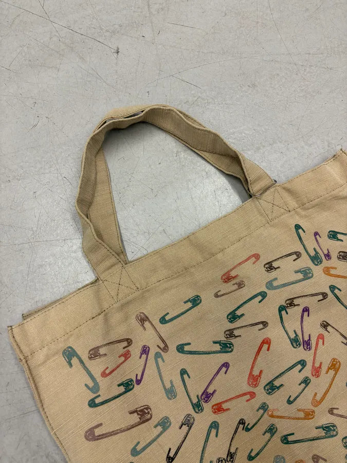 SS2009 Yves Saint Laurent Multicolor Pins Clips Tote Bag dsPWglH 4