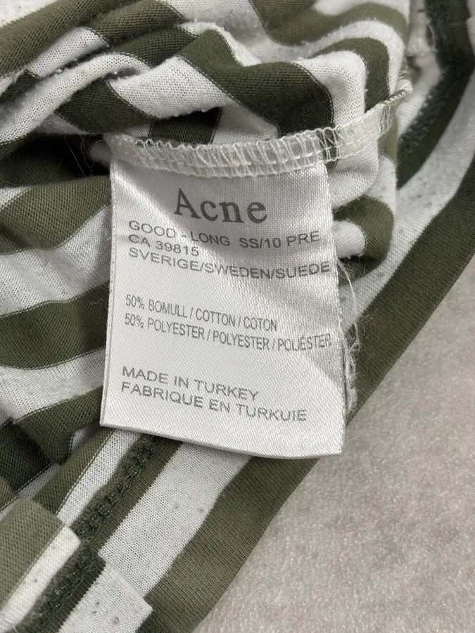 SS2010 Acne Studios Olive & White Striped Longsleeves KpfTwIG 9