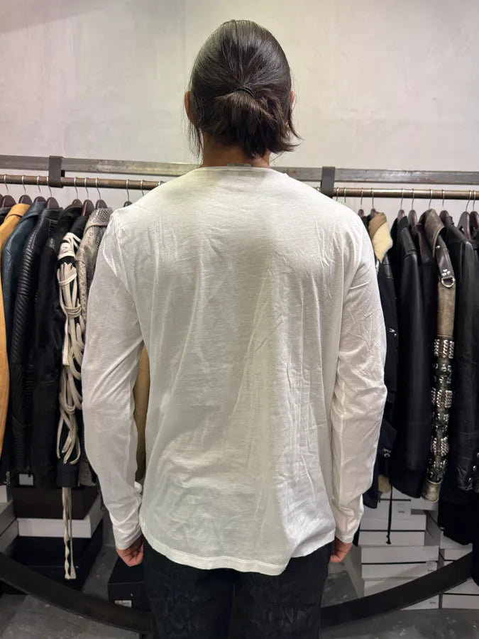 SS2010 Balenciaga Abstract Art White Longsleeves xIFVGiv 2