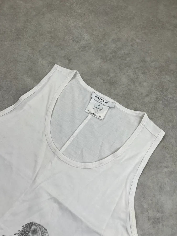 SS2010 Balenciaga Mystic Bird White Tank Top IWKExvV 3