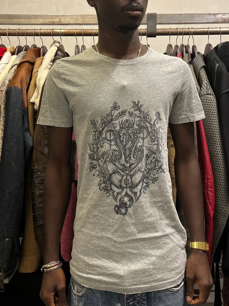 SS2010 Balmain College Logo Grey T-Shirt by Christophe Decarnin WswRrkI 1