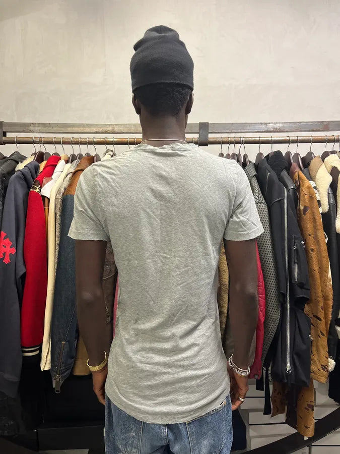 SS2010 Balmain College Logo Grey T-Shirt by Christophe Decarnin WswRrkI 2