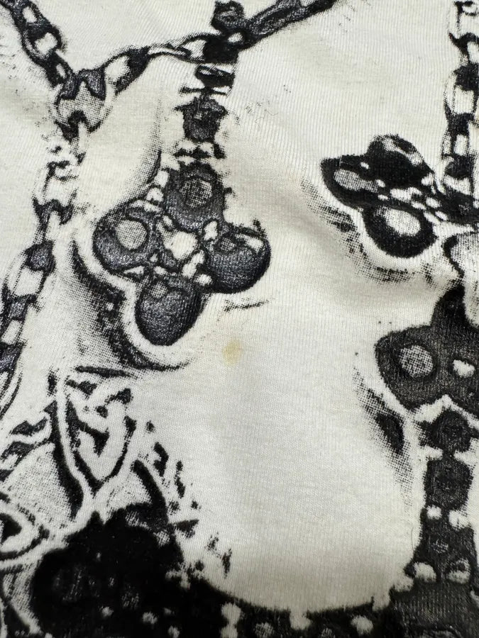 SS2010 Cavalli Trompe L’oeil Cross Necklace Imperial White Tee-Shirt (L) IastONn 2