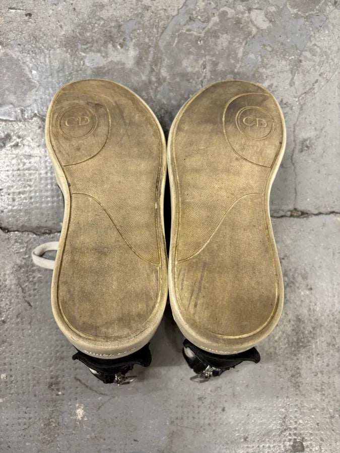 SS2010 Dior Kris Van Assche Black Leather Laced Sneakers Boots (40eu/us7) XaHUywI 7