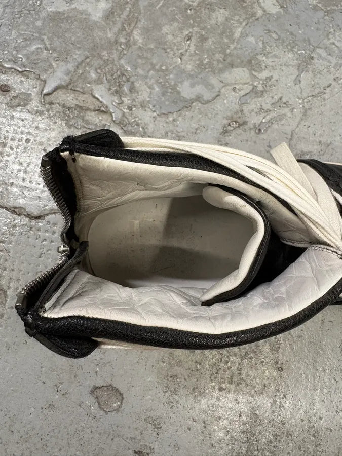 SS2010 Dior Kris Van Assche Black Leather Laced Sneakers Boots (40eu/us7) XaHUywI 9