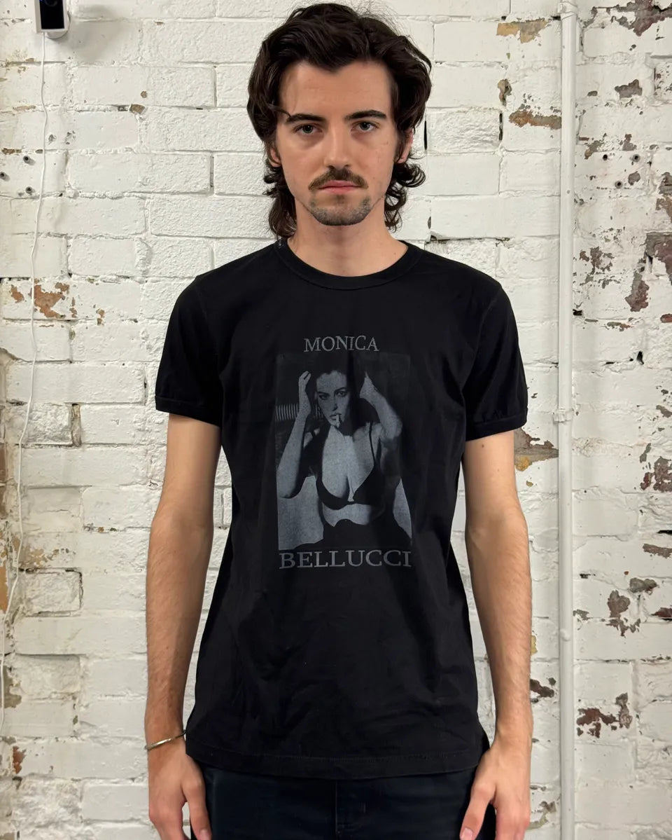 SS2010 Dolce & Gabbana Black Monica Bellucci Obscure T-Shirt LQxCkxi 1