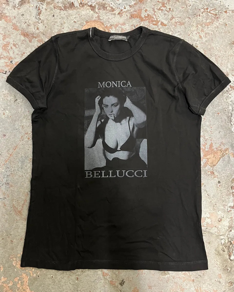 SS2010 Dolce & Gabbana Black Monica Bellucci Obscure T-Shirt LQxCkxi 3