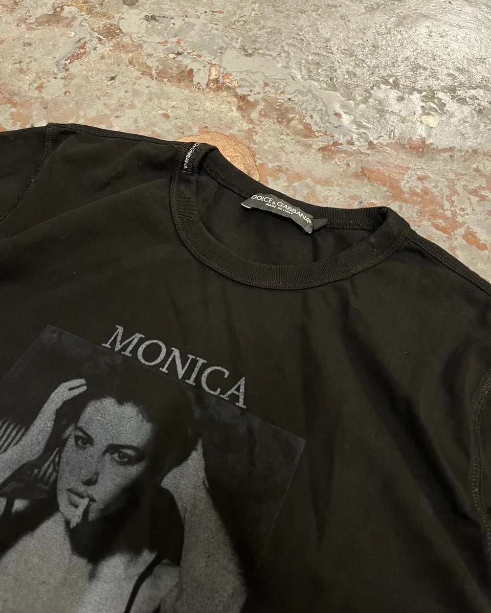 SS2010 Dolce & Gabbana Black Monica Bellucci Obscure T-Shirt LQxCkxi 4