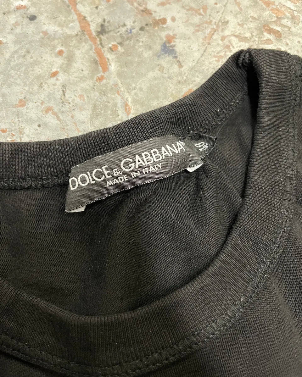 SS2010 Dolce & Gabbana Black Monica Bellucci Obscure T-Shirt LQxCkxi 8