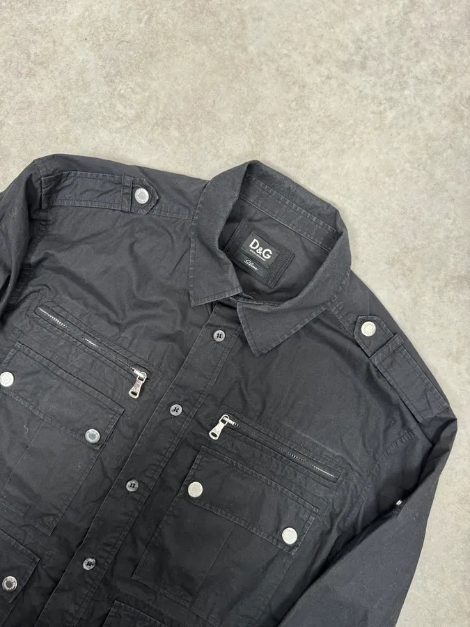 SS2008 Dolce & Gabbana Black Utility Cargo  Shirt ugQYORo 4