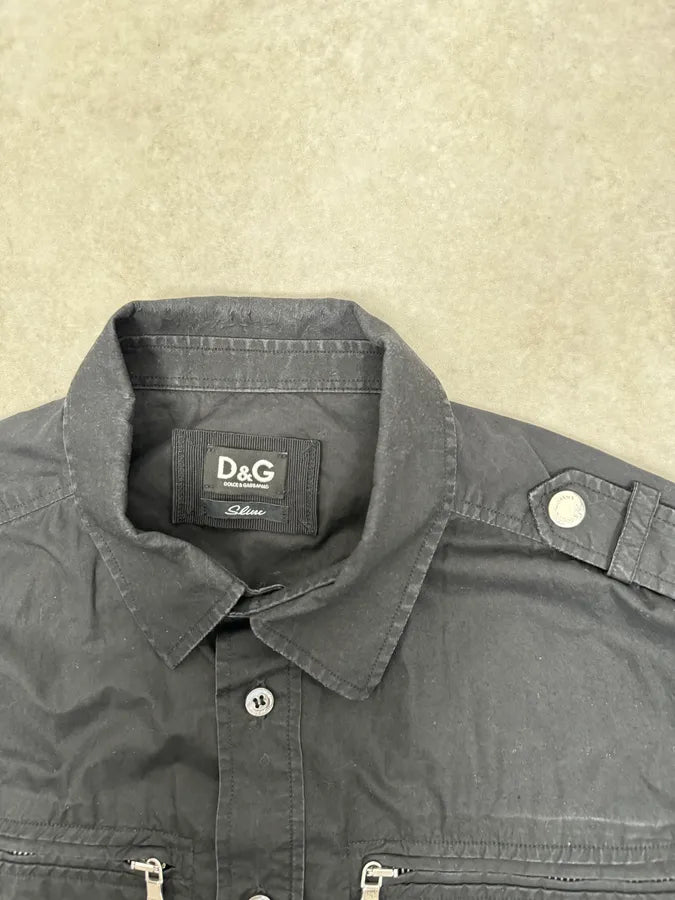 SS2008 Dolce & Gabbana Black Utility Cargo  Shirt ugQYORo 5