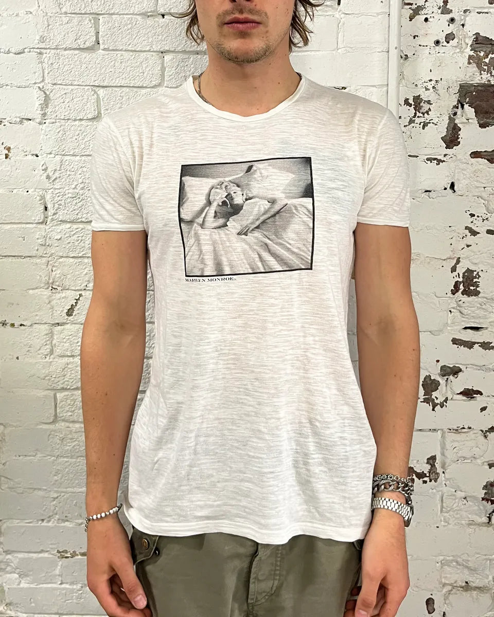 SS2010 Dolce & Gabbana White Marilyn Monroe T-Shirt KGtNzDL 0