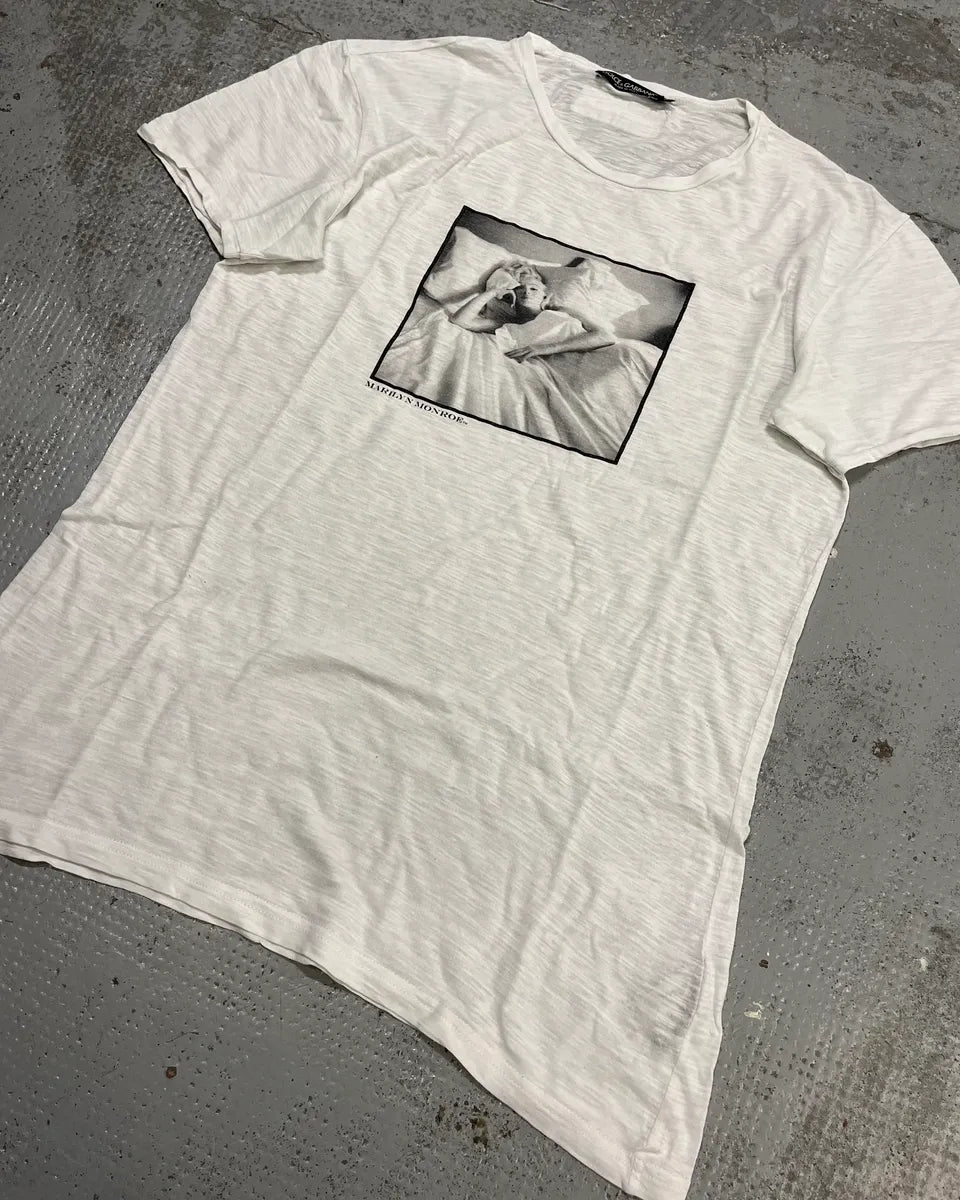 SS2010 Dolce & Gabbana White Marilyn Monroe T-Shirt KGtNzDL 3