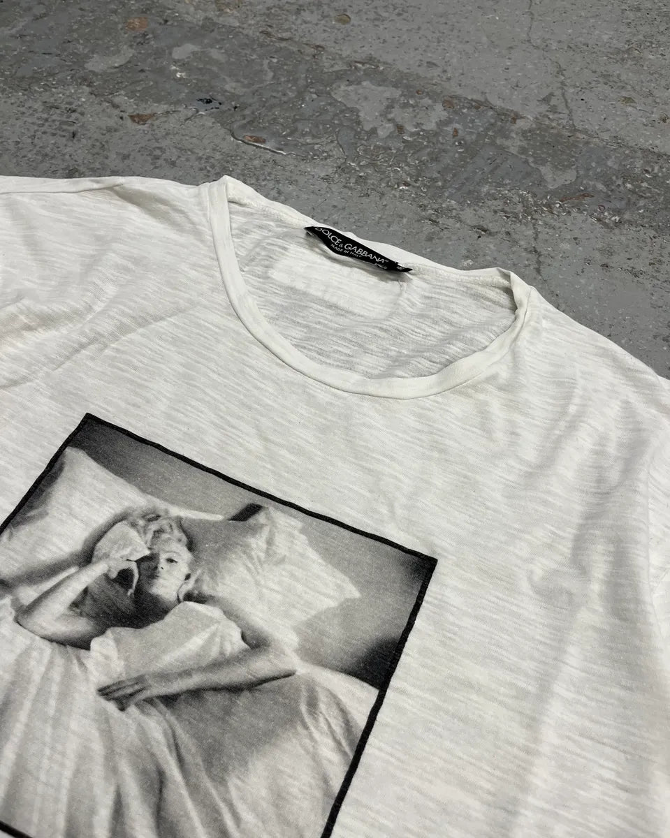 SS2010 Dolce & Gabbana White Marilyn Monroe T-Shirt KGtNzDL 4