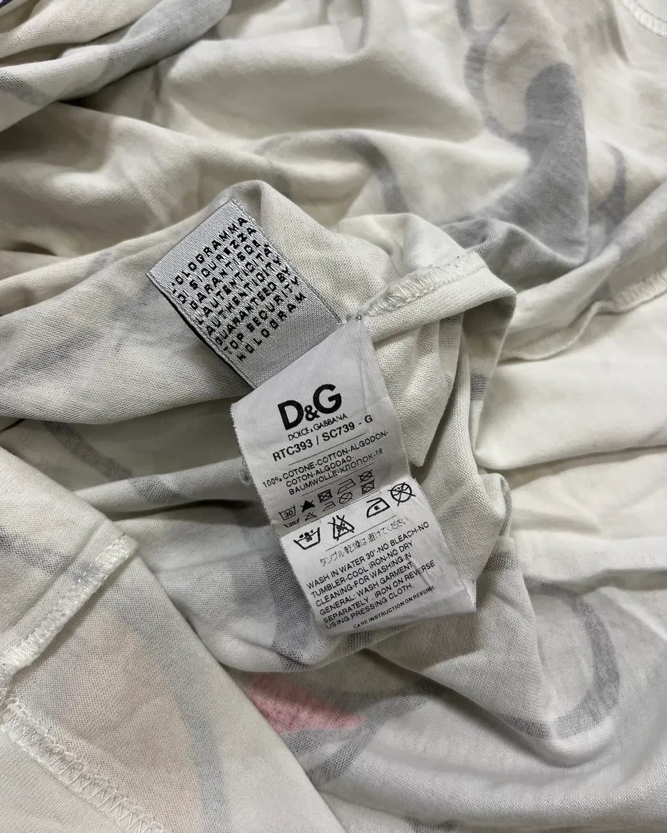 SS2010 Dolce & Gabbana White Mikey T-Shirt mJBKplH 10