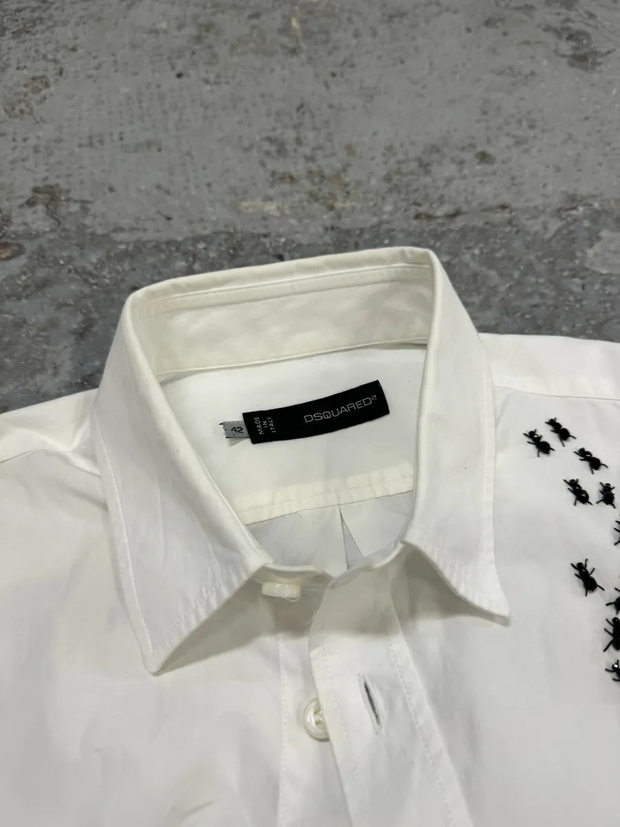 SS2010 Dsquared2 Ants White Shirt OQnCjvE 11