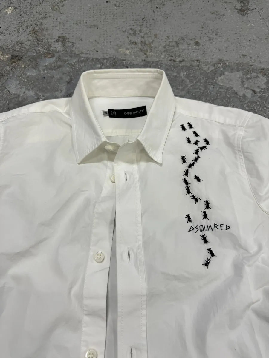 SS2010 Dsquared2 Ants White Shirt OQnCjvE 12