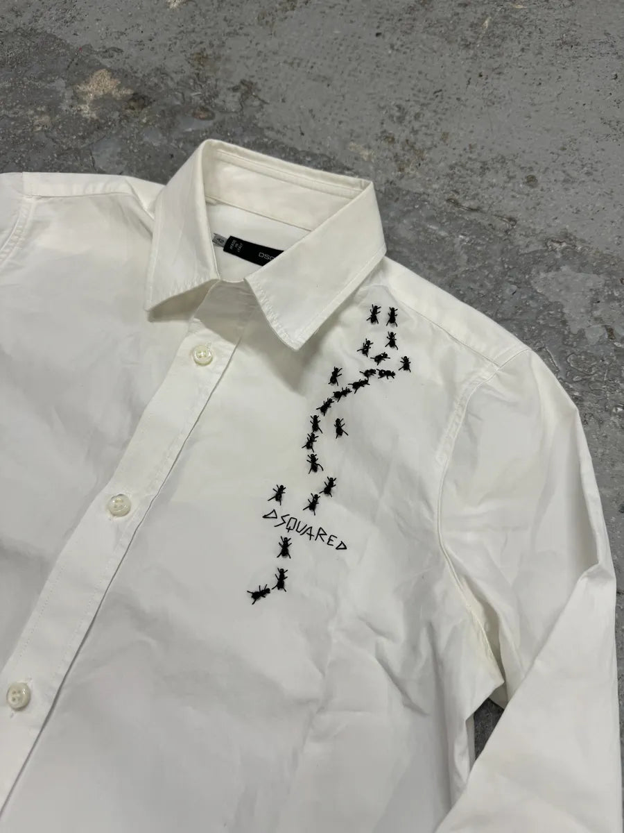 SS2010 Dsquared2 Ants White Shirt OQnCjvE 6