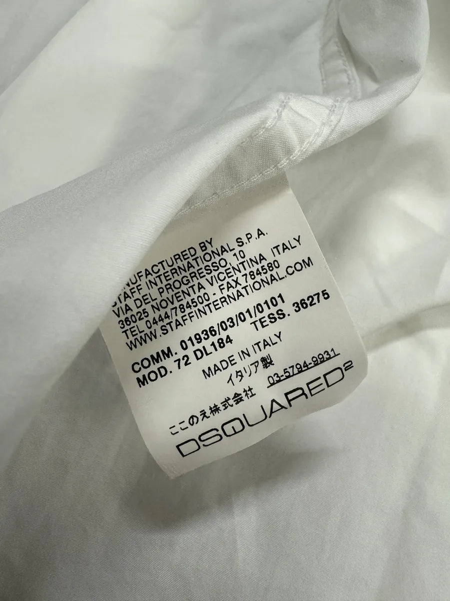 SS2010 Dsquared2 Ants White Shirt OQnCjvE 9