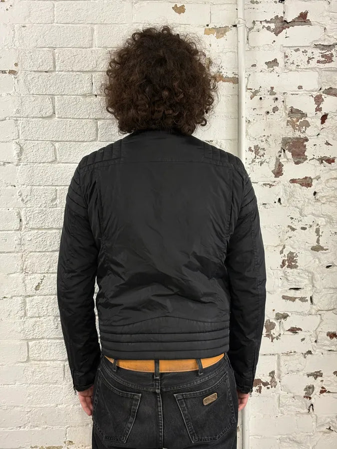 AW2010 Gucci Black Quilted Nylon Bomber Jacket FQIiTEV 2