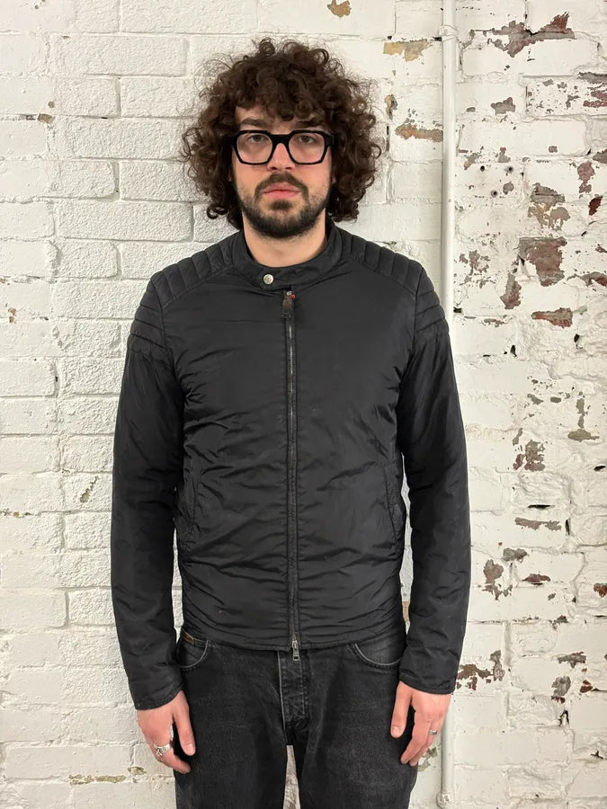 AW2010 Gucci Black Quilted Nylon Bomber Jacket FQIiTEV 1