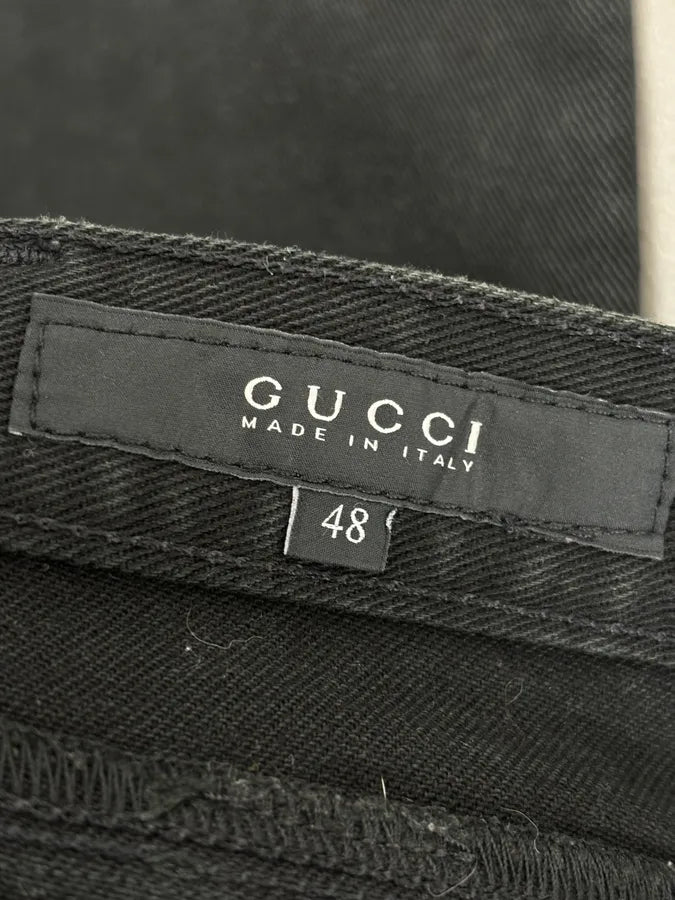 AW2009 Gucci Black Slim Jeans by Frida Giannini SLAbeIo 12