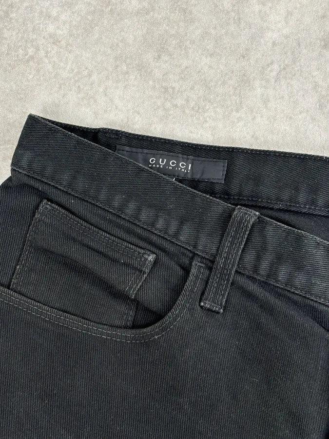 AW2009 Gucci Black Slim Jeans by Frida Giannini SLAbeIo 10