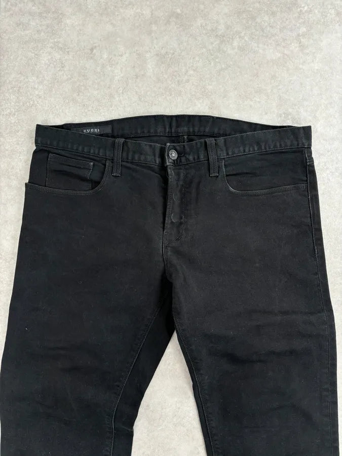 AW2009 Gucci Black Slim Jeans by Frida Giannini SLAbeIo 5
