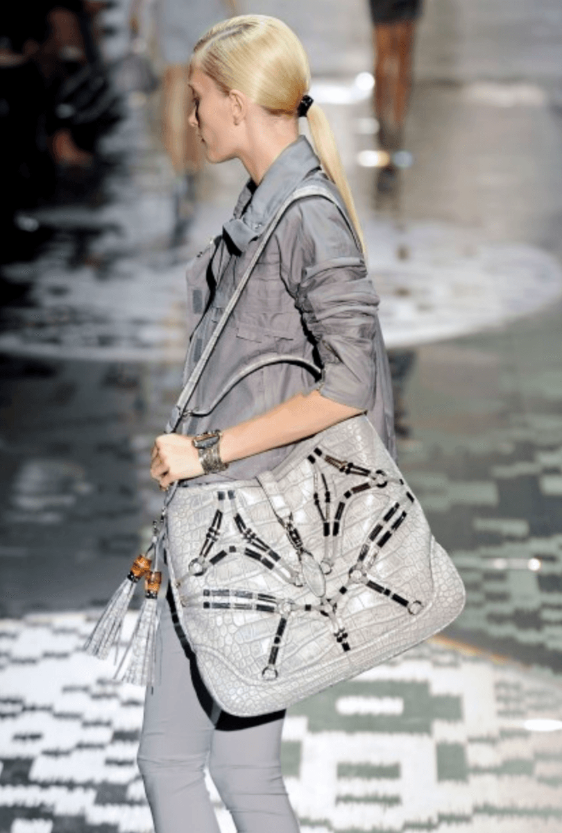 SS2010 Gucci Creamy White Leather Horsebit Shoulder Bag by Frida Giannini pSpINmk 4