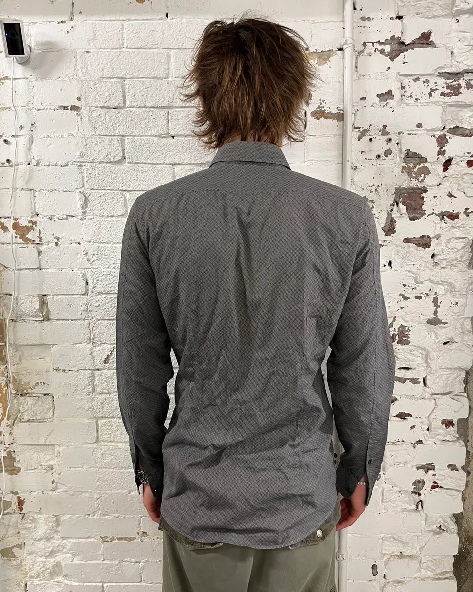 SS2010 Gucci Grey Monogram Slim Shirt by Frida Giannini NlolsUj 2