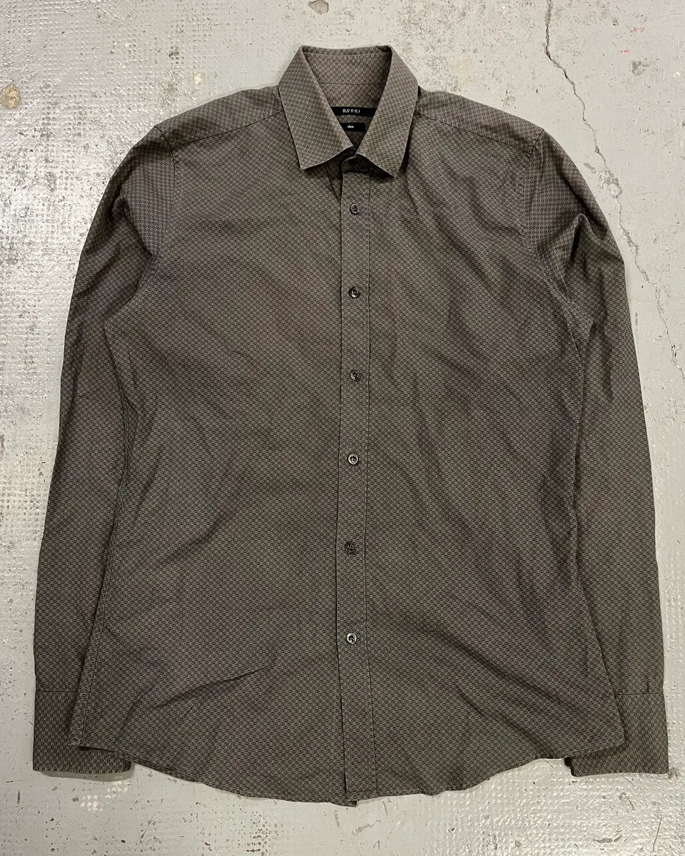 SS2010 Gucci Grey Monogram Slim Shirt by Frida Giannini NlolsUj 3