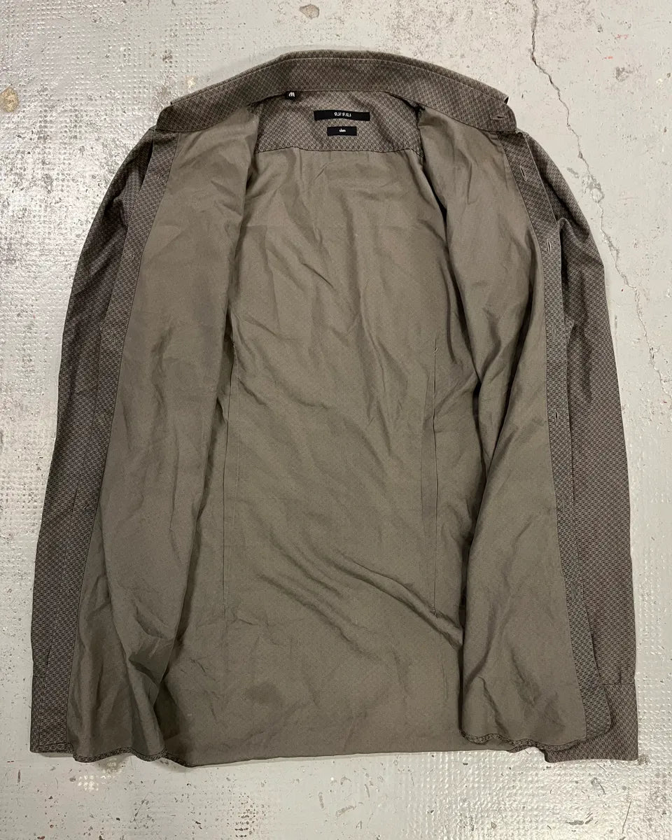 SS2010 Gucci Grey Monogram Slim Shirt by Frida Giannini NlolsUj 7