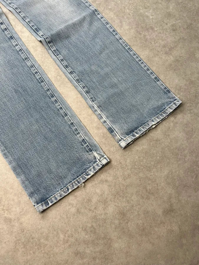SS2010 Gucci Light Blue Denim Embroidered Jeans by Frida Giannini Phzpmji 7