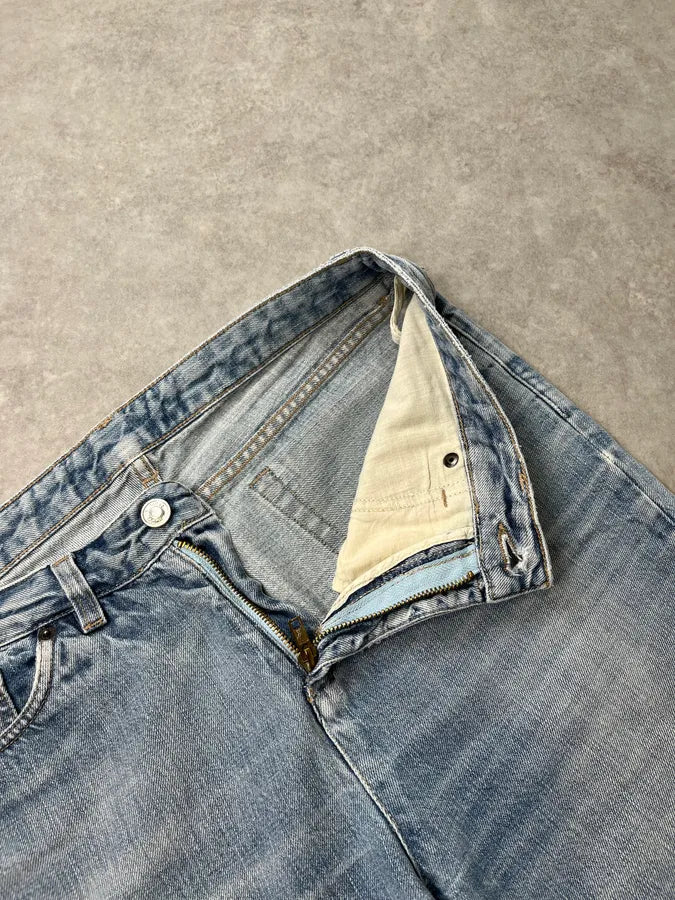 SS2010 Gucci Light Blue Denim Embroidered Jeans by Frida Giannini Phzpmji 9