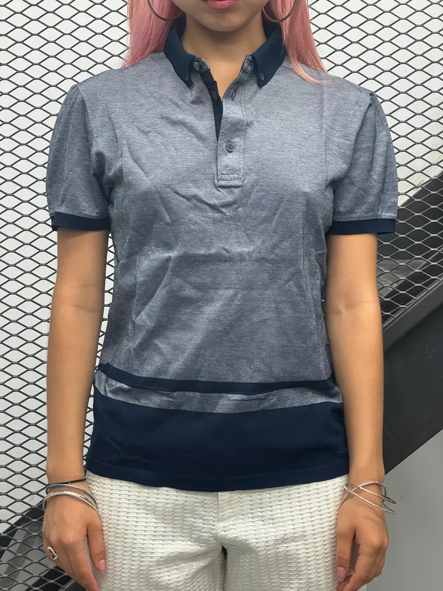 SS2010 Gucci Navy & Grey Stripe Polo bwPFhKG 1