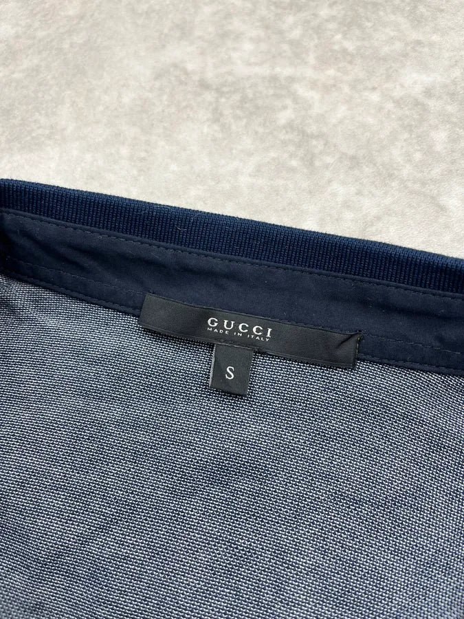SS2010 Gucci Navy & Grey Stripe Polo bwPFhKG 6