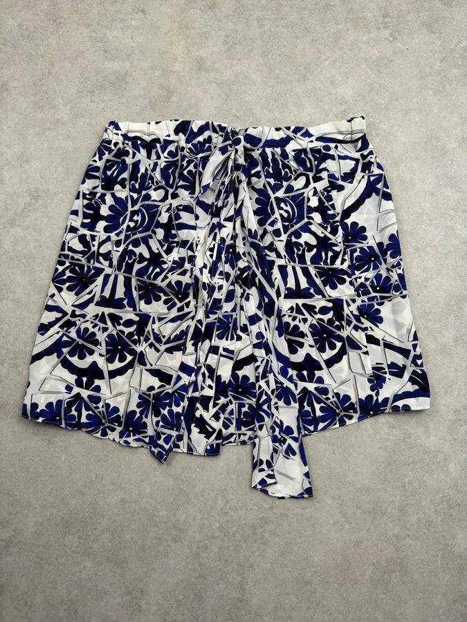 SS2010 Gucci Navy & White Floral Skirt & Top Set by Frida Giannini xUGRQgn 11