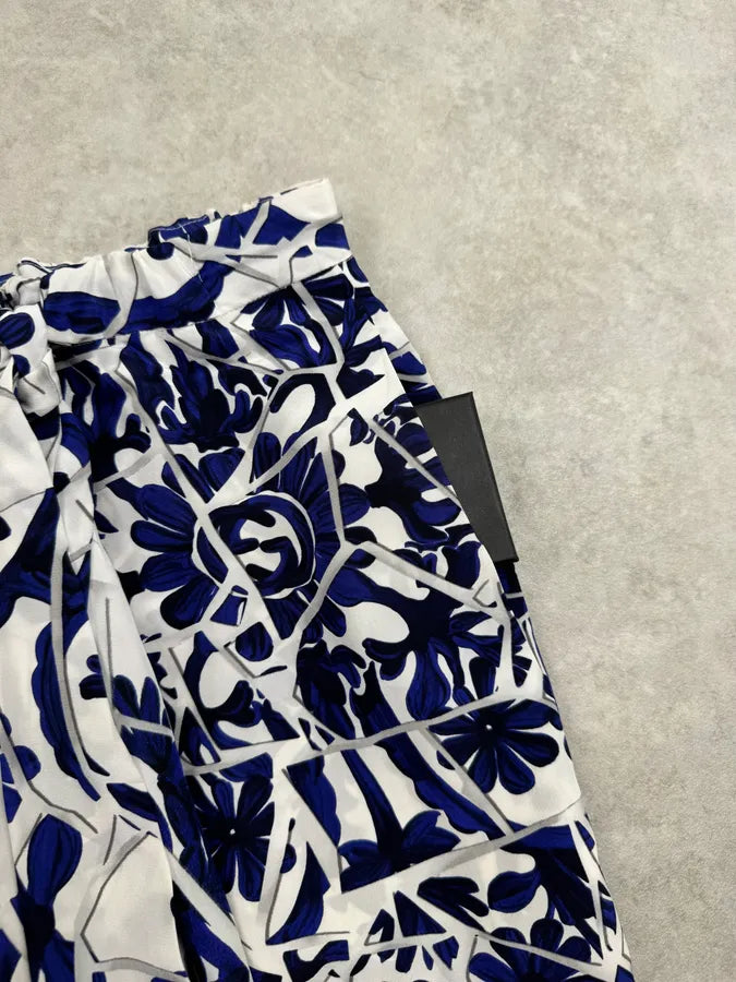 SS2010 Gucci Navy & White Floral Skirt & Top Set by Frida Giannini xUGRQgn 14