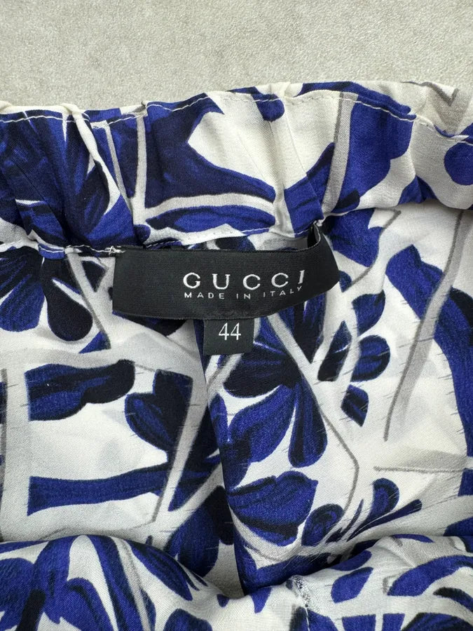 SS2010 Gucci Navy & White Floral Skirt & Top Set by Frida Giannini xUGRQgn 16