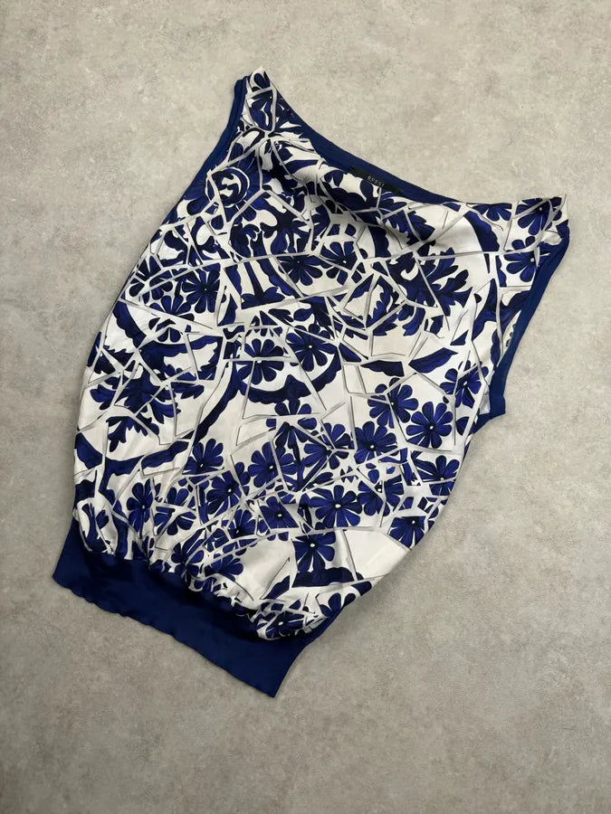 SS2010 Gucci Navy & White Floral Skirt & Top Set by Frida Giannini xUGRQgn 5