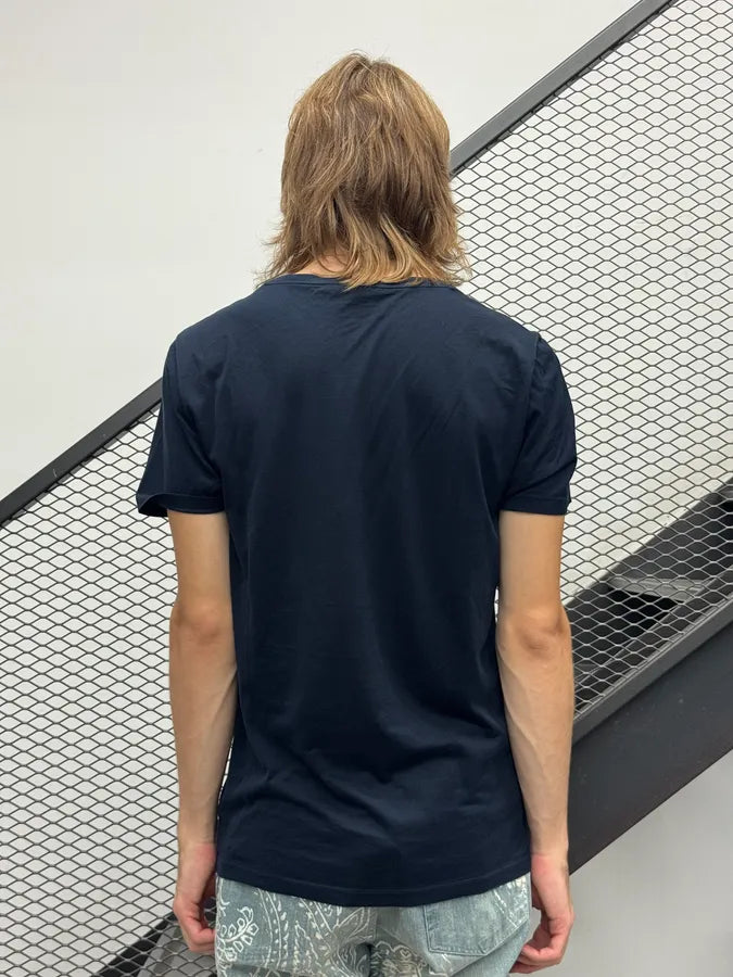 SS2010 Gucci Navy Knight Skull Graphic T-Shirt by Frida Giannini IlcHrWD 2